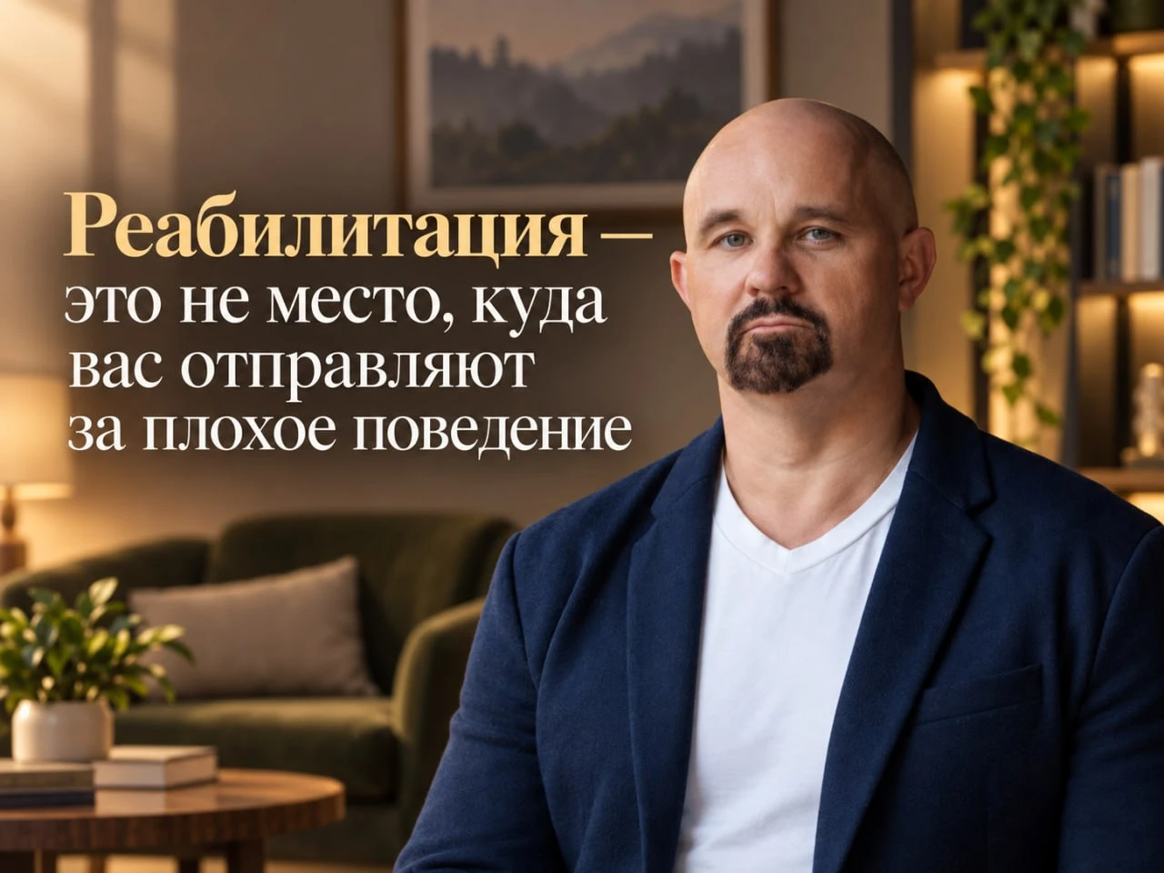 🟥  Реабилитация — это не место, куда вас отправляют за плохое поведение