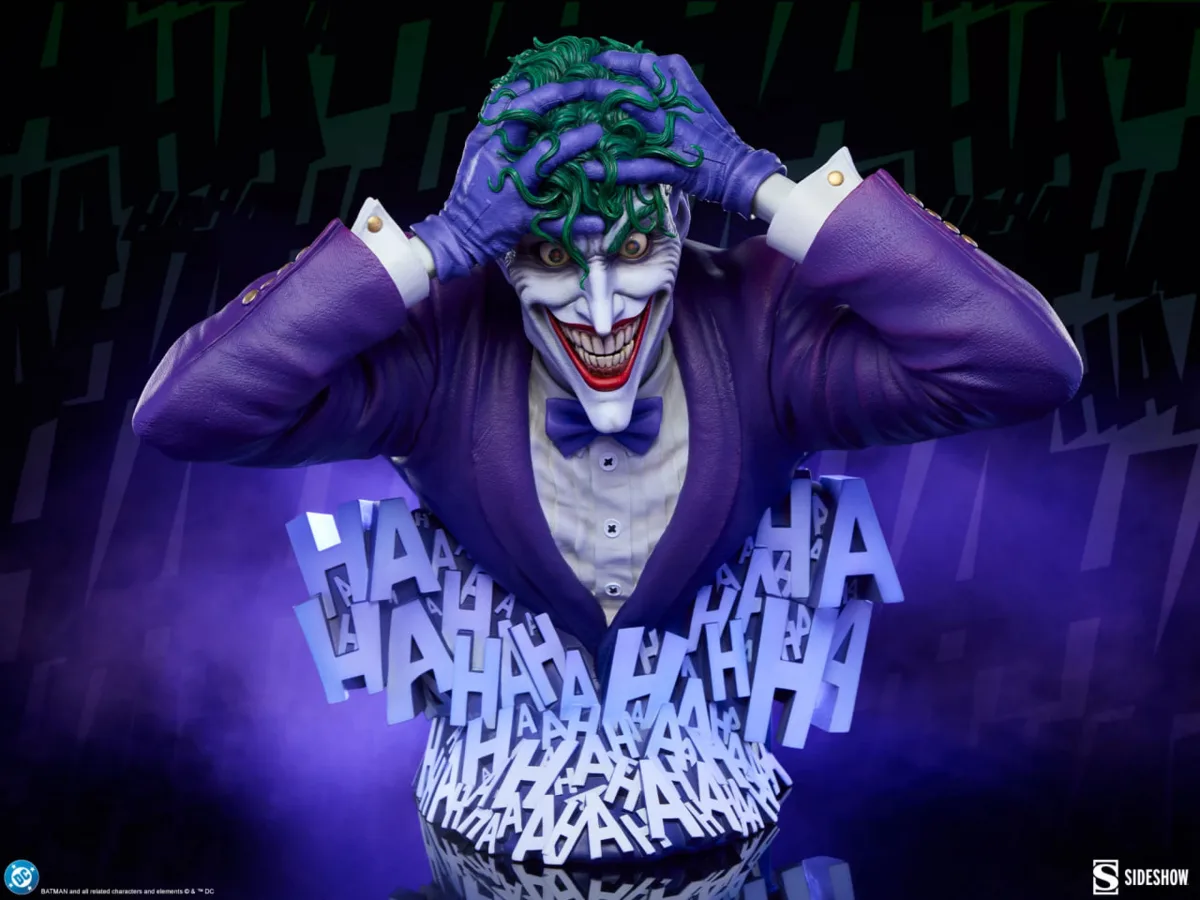 Бюст Joker - DC Comics от Sideshow Collectibles
Предзаказ

Размер: В/Ш/Г: 36 см/39 см/25 см
Перс
