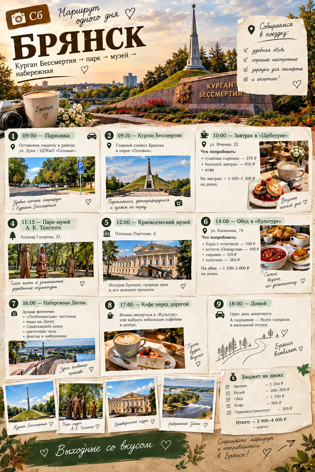 📷 МАРШРУТ ОДНОГО ДНЯ