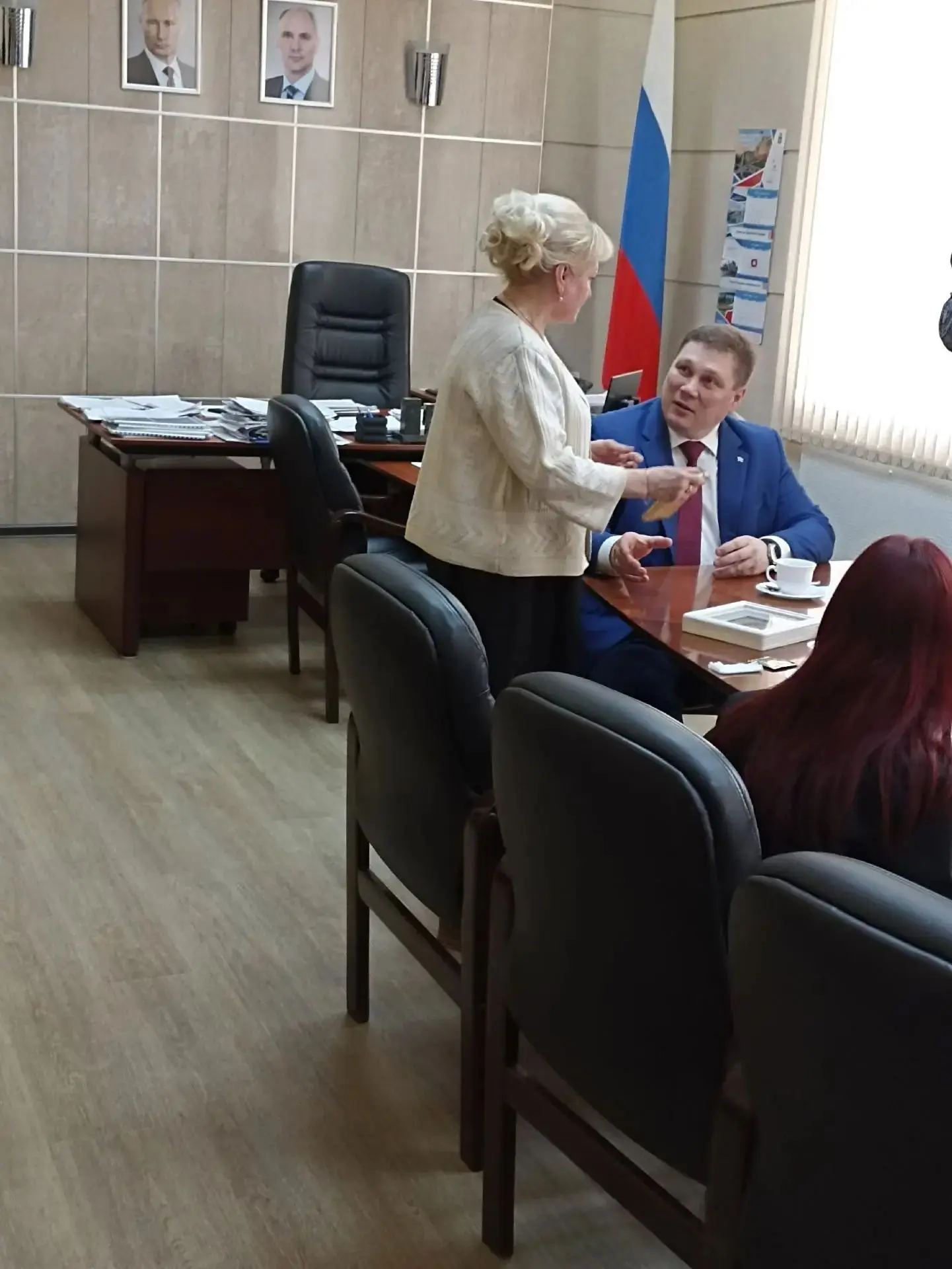 Сегодня в теплой благожелательной обстановке, за чашкой чая пообщался с родственниками наших бойцов 
