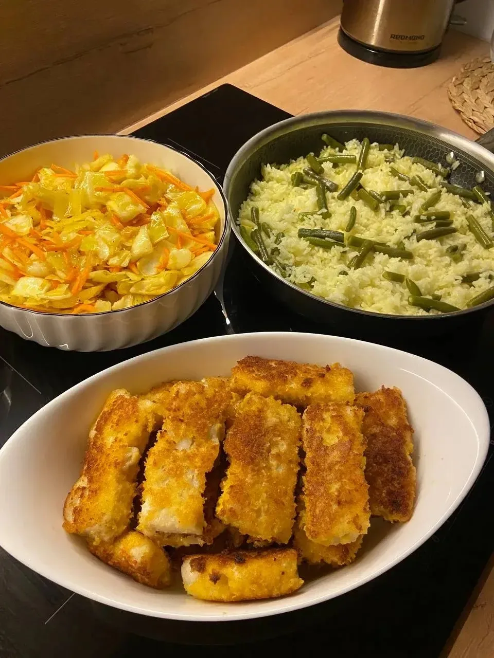 Рис со стручковой фасолью на гарнир