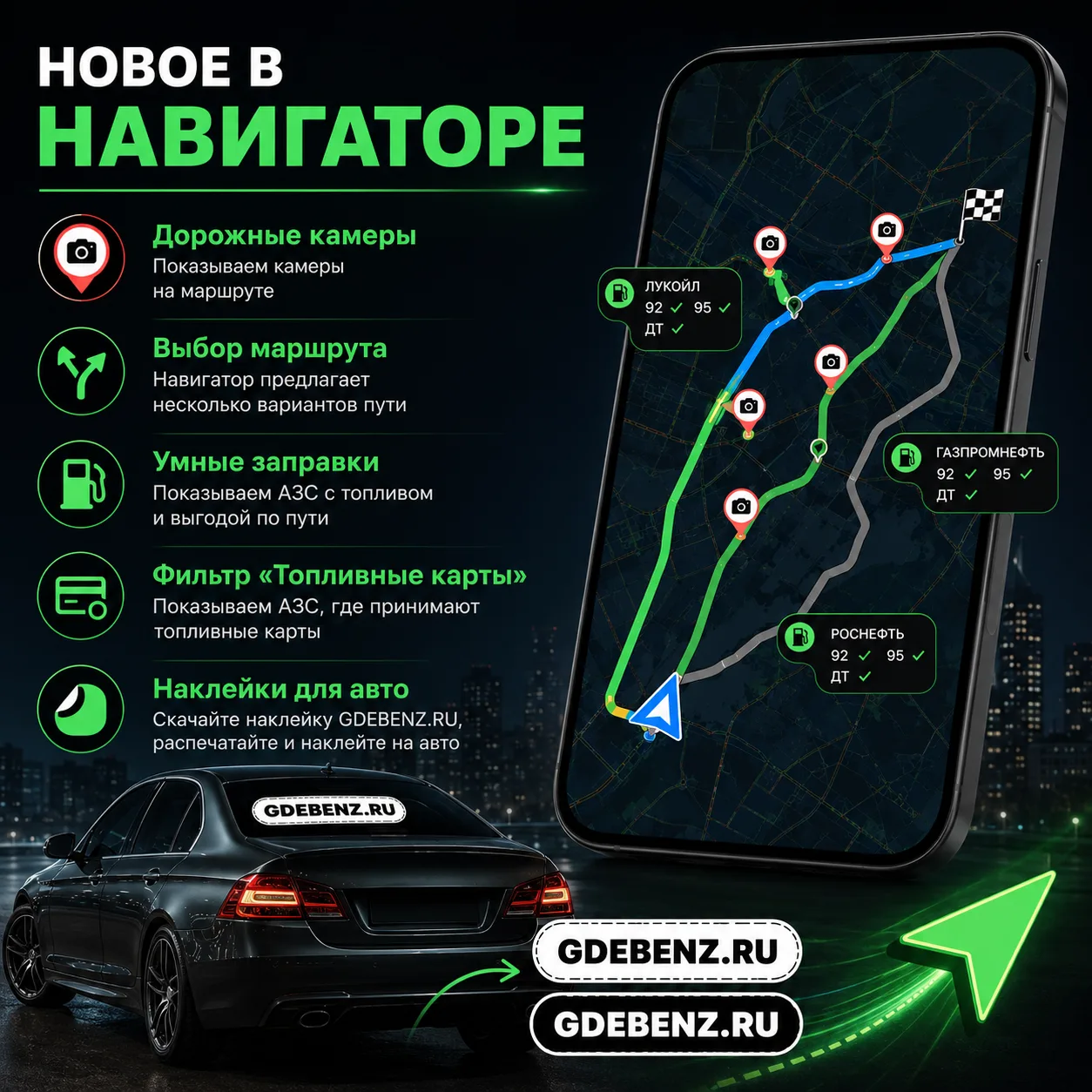 Изображение 1 к публикации «⛽️ ГдеБЕНЗ 💚»