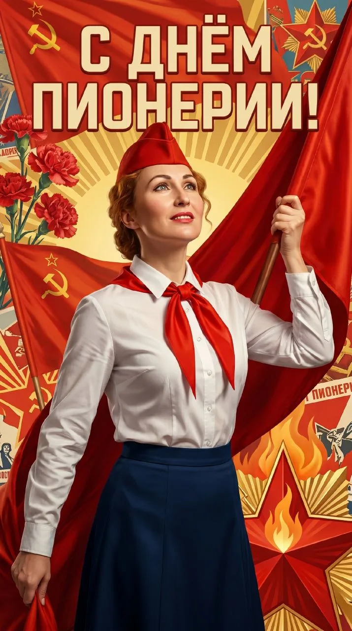 Поздравляем с Днем пионерии! Желаем побольше веселья и дружбы, как в пионерские годы.