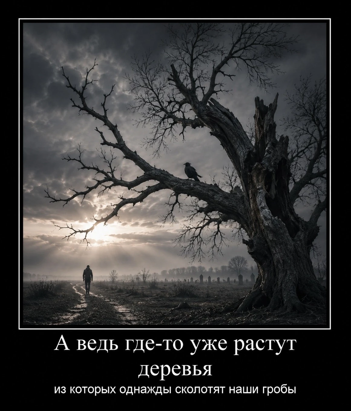 Самое страшное — не то, что однажды нас не станет. Самое страшное — что дерево для наше...