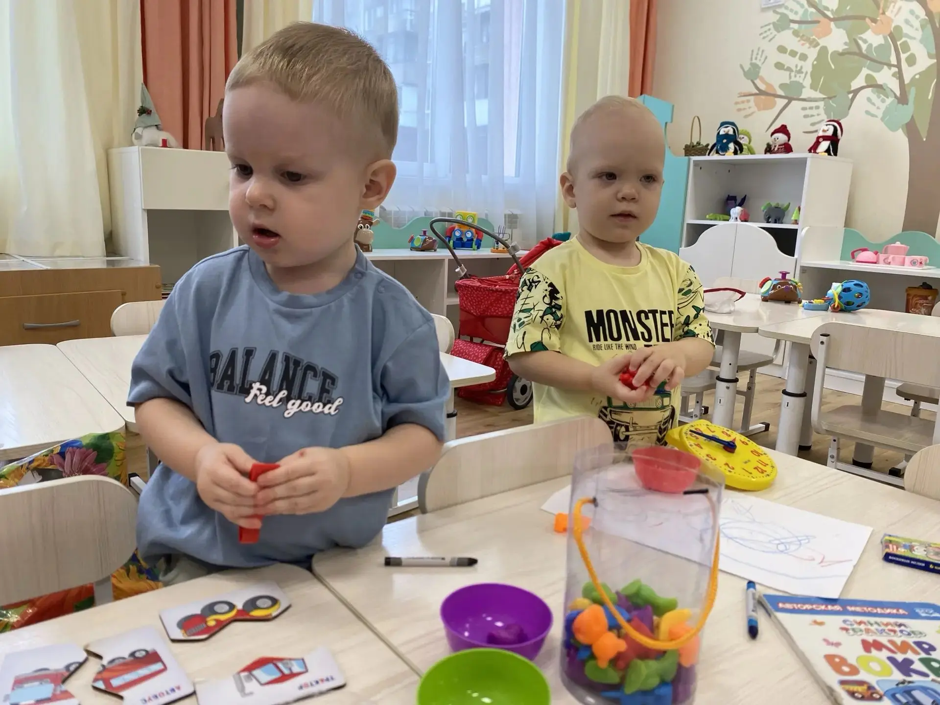 🌞Адаптация в 1 младшей группе  занимает от 2 недель до 2-3 месяцев. Её успешность зависит от постеп
