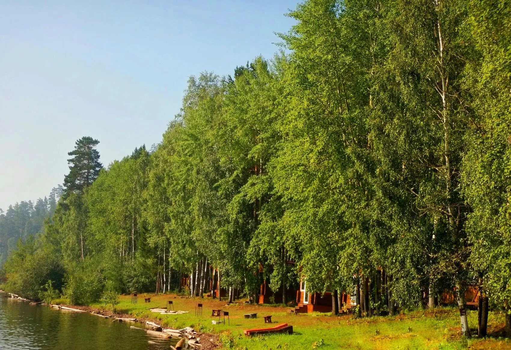 Лето в Усть-Илимске. Солнечное утро на заливе 🌿