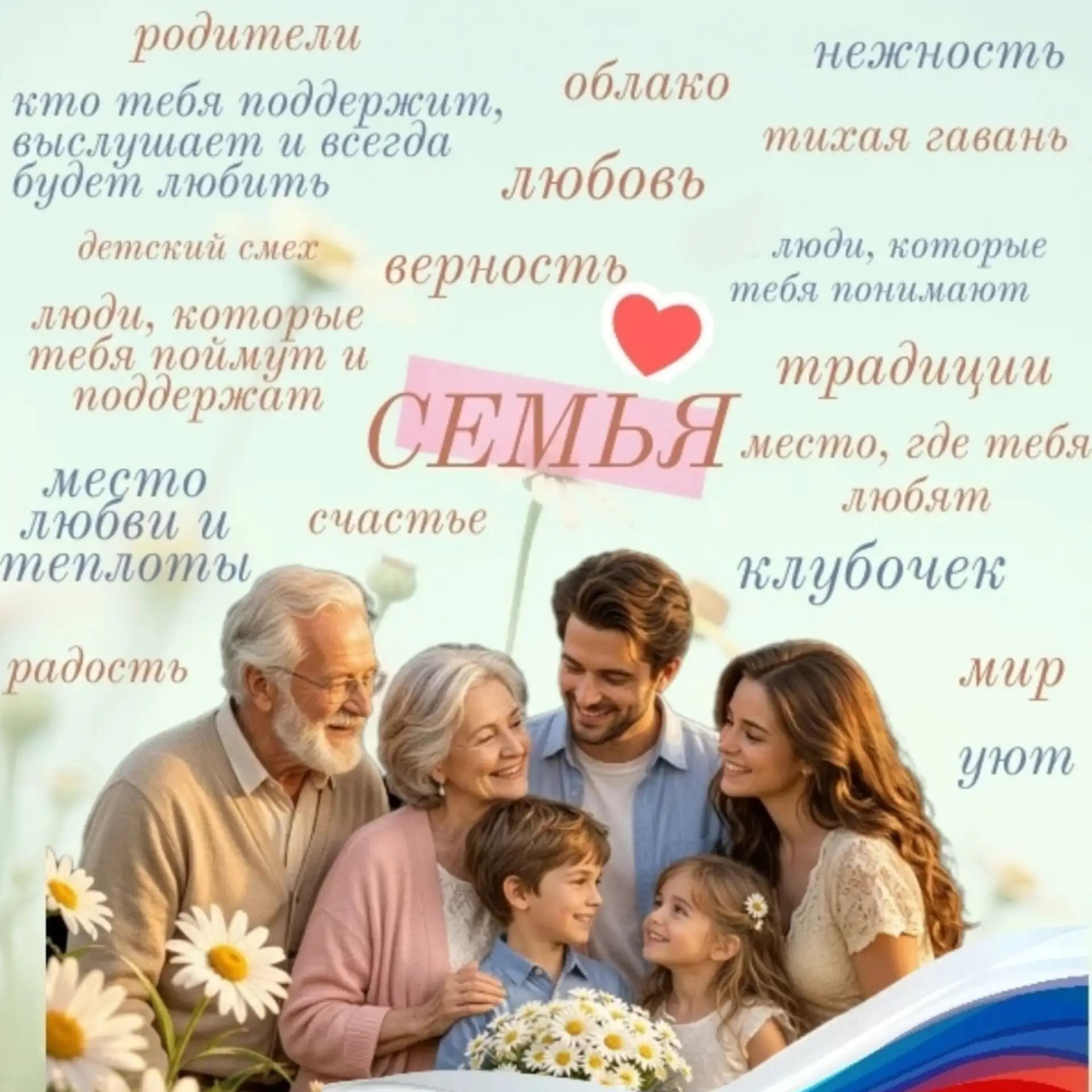 День семьи, любви и верности

Ежегодно 8 июля в России отмечают День семьи, любви и верности. Праздн