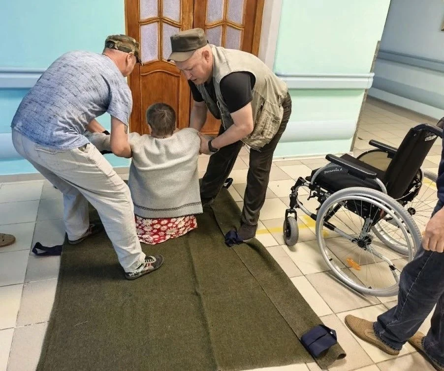 Сегодня в Орском доме милосердия "Надежда" в очередной раз прошла  тренировка по безопа...