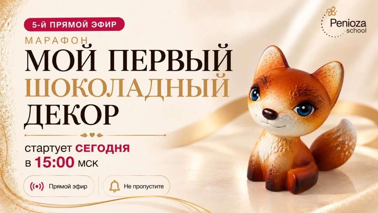 🔥 Сегодня в 15:00 мск встречаемся на ФИНАЛЬНОМ прямом эфире марафона «Мой первый шокол...