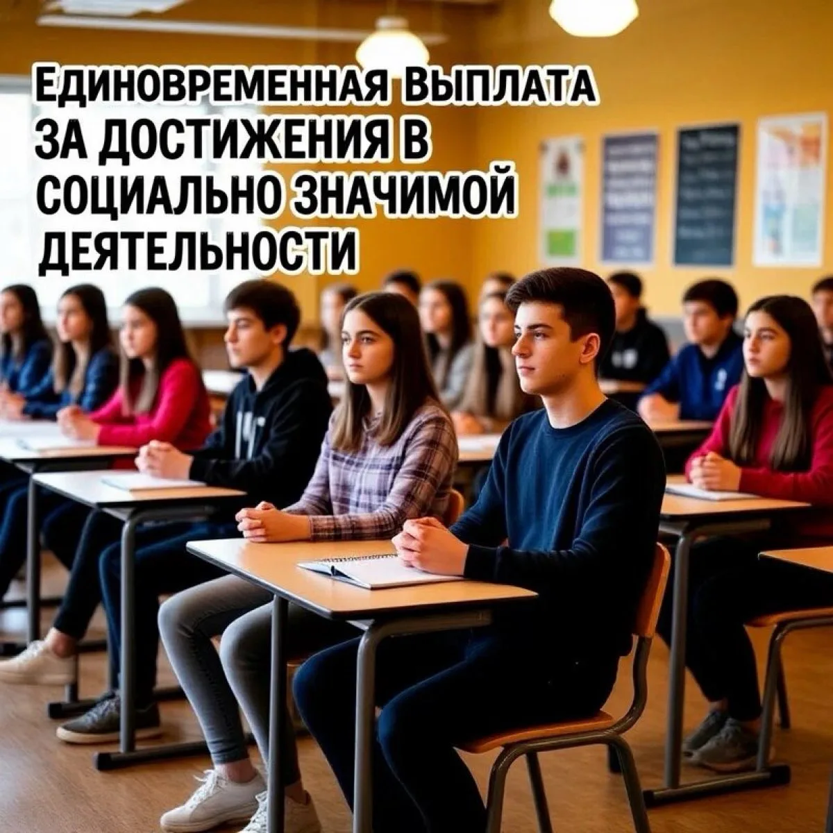 📢 ВНИМАНИЕ! Конкурс на получение единовременной выплаты за достижения в социально значимой деятельн