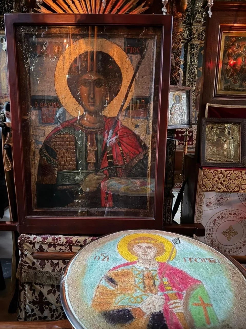 Праздник великомученика Георгия Победоносца любим и широко отмечается на Святой Горе
