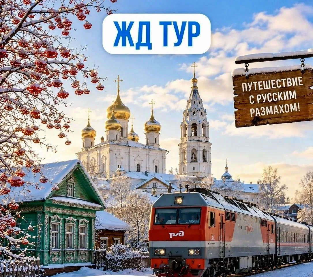 🚂 ЖД-тур из Перми «Новогоднее путешествие по Золотому кольцу: праздник с русским разма...