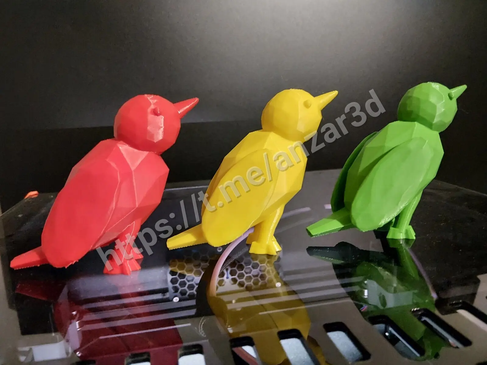 🐦 Дятел в стиле low-poly