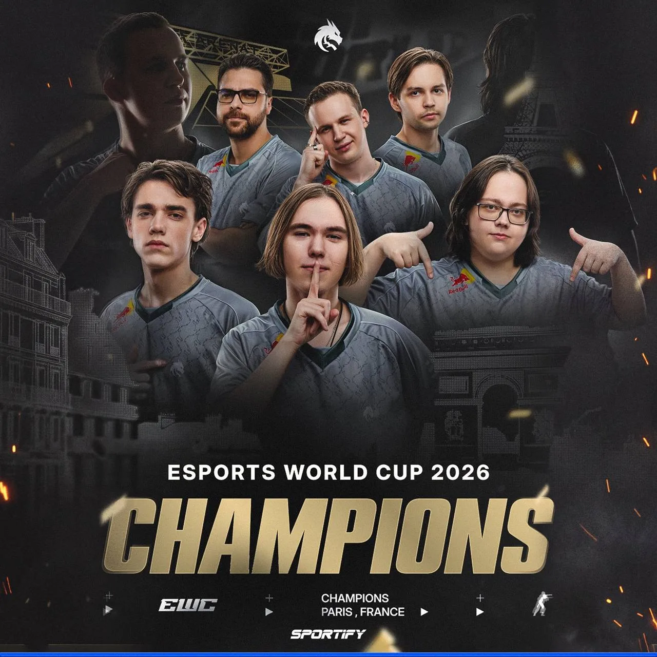 TEAM SPIRIT — ЧЕМПИОНЫ ESPORTS WORLD CUP 2026!