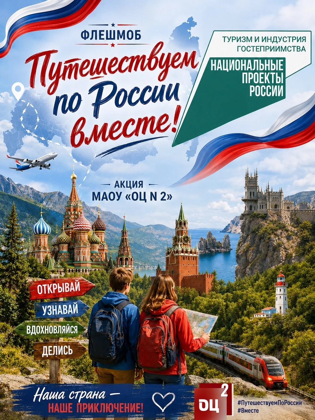 ☀Наступило лето - традиционная пора отпусков, а значит и путешествий! 
🚃Давайте делиться друг с дру
