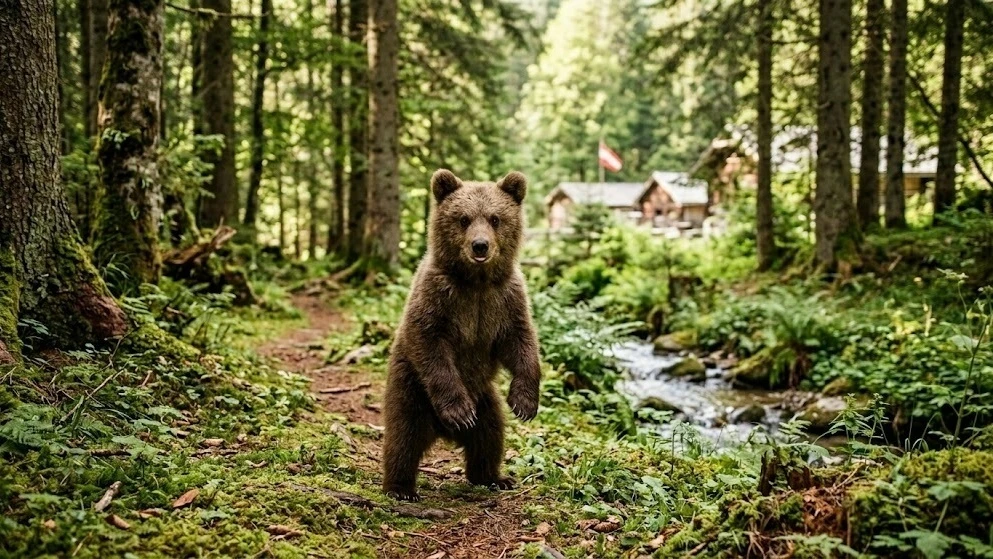 Медведи подошли к дачам в Югре — их отпугнули автоинспекторы 🐻🚓