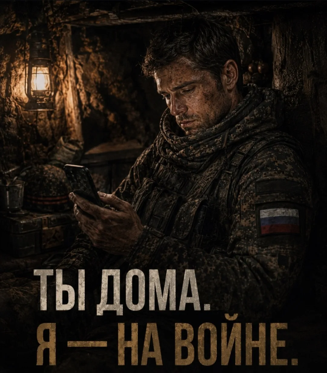 Ты дома. Он — на войне.