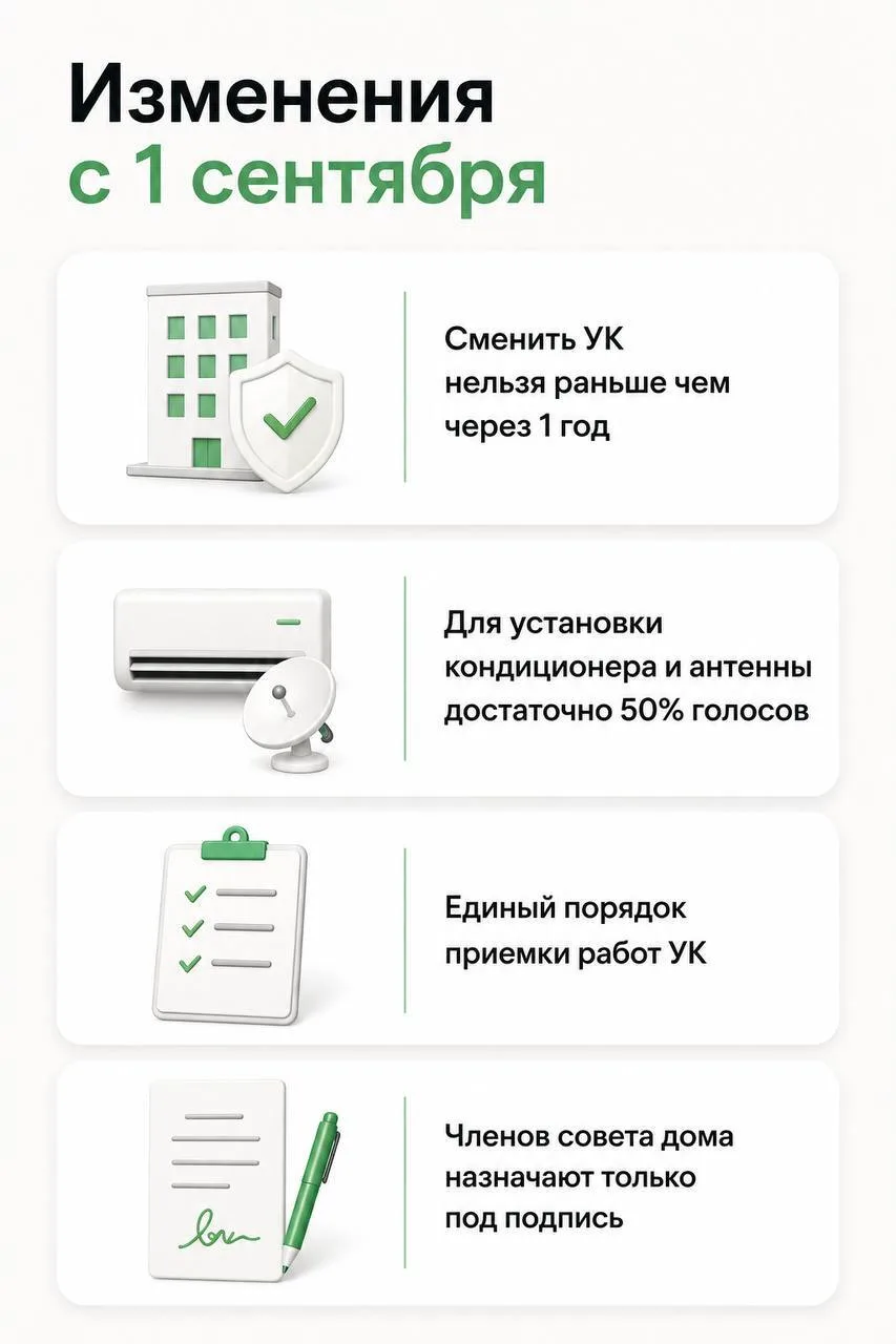 😳 4 изменения, которые коснутся каждого собственника с 1 сентября