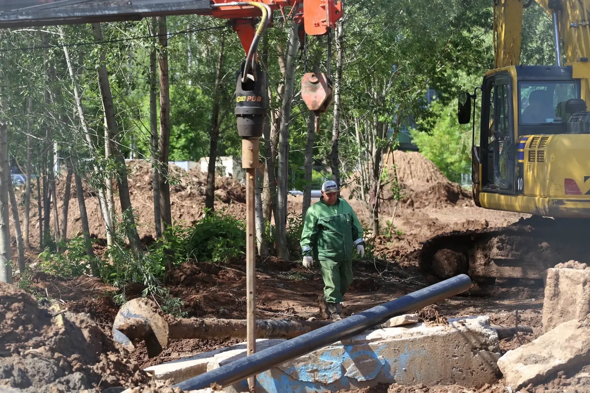 Продолжается благоустройство Ива-парка.