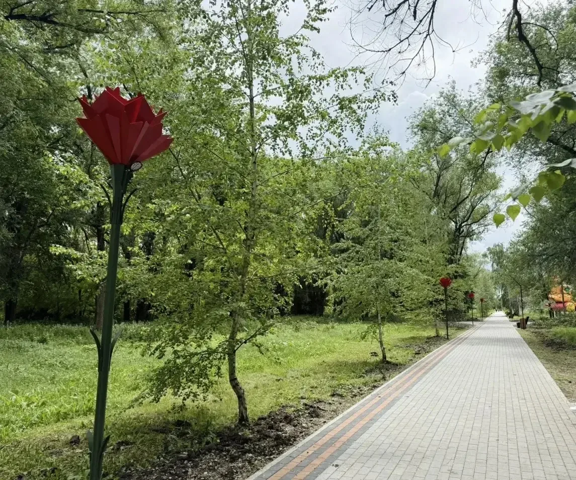 В селе Донском завершены работы по созданию «Аллеи Памяти». Проект был реализован в рам...