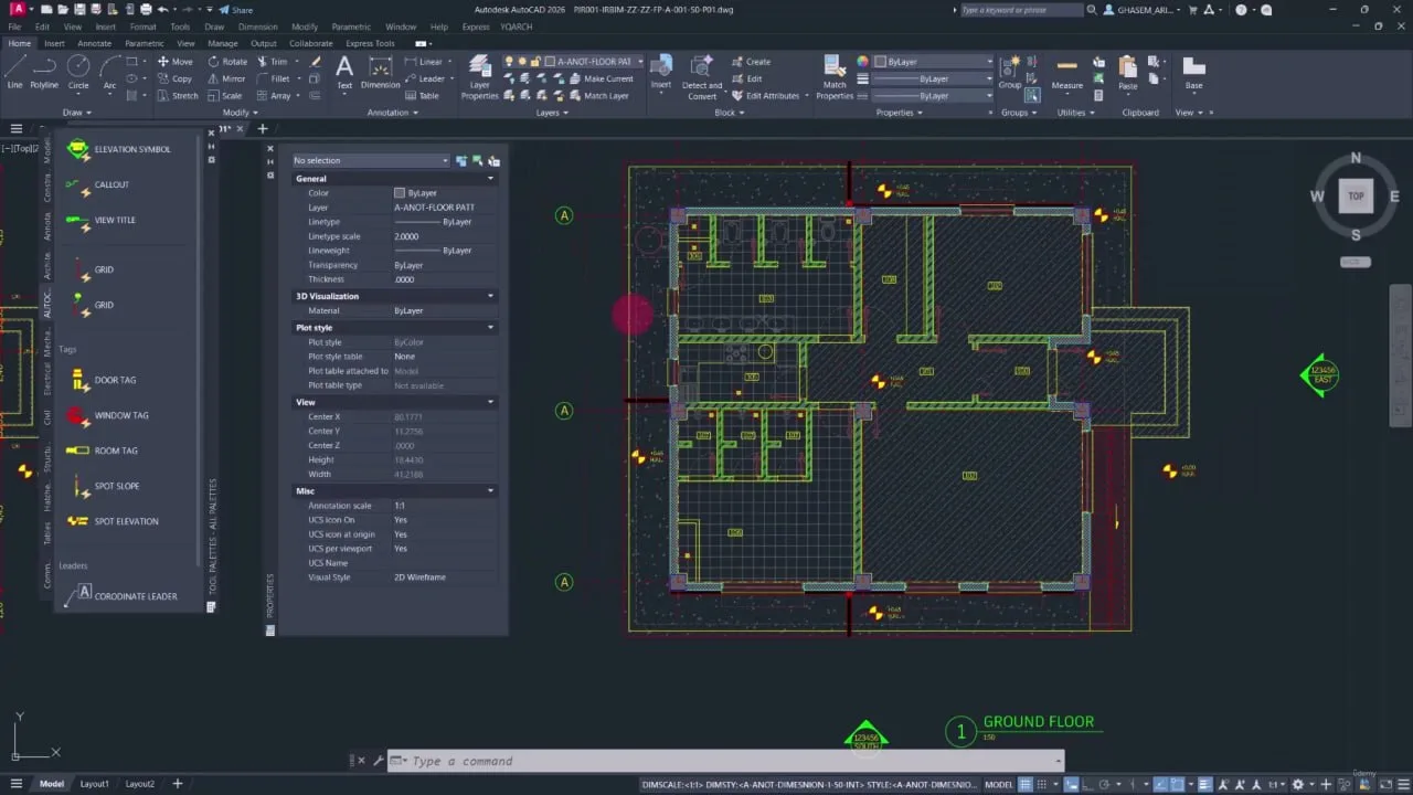 AutoCAD 2026 for Architects: Complete Residential Project