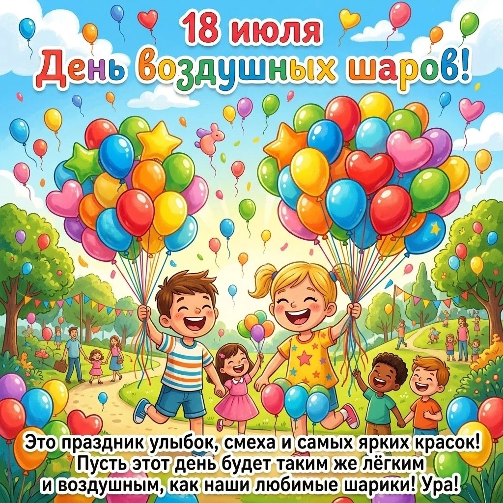 🎈 18 июля — «День воздушных шаров» 🎈