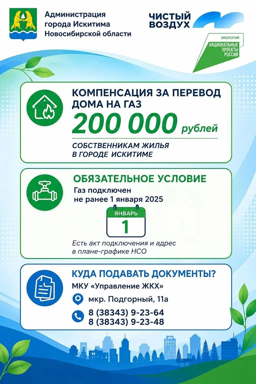 Газовое отопление - экономично, экологично, а значит - выгодно!