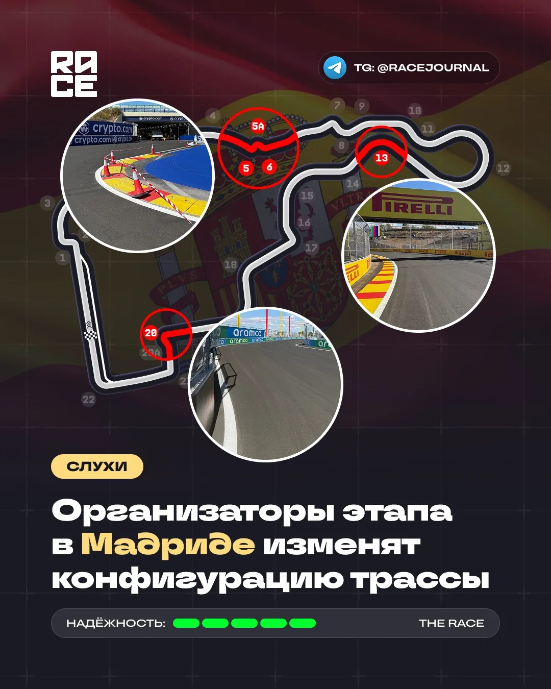 🇪🇸 Британское издание The Race сообщает, что организаторы гран-при Испании в Мадриде ...