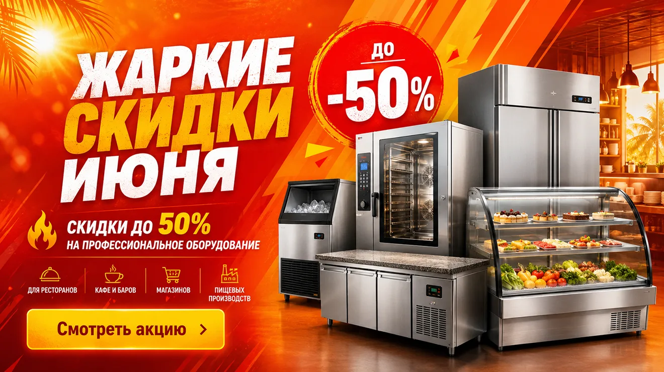 🔥 Жаркие скидки июня — до -50% на профессиональное оборудование!