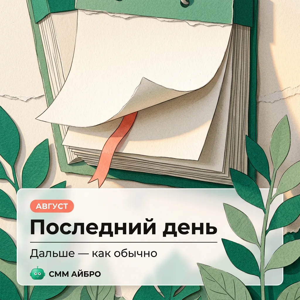 🌿 Последний день августа