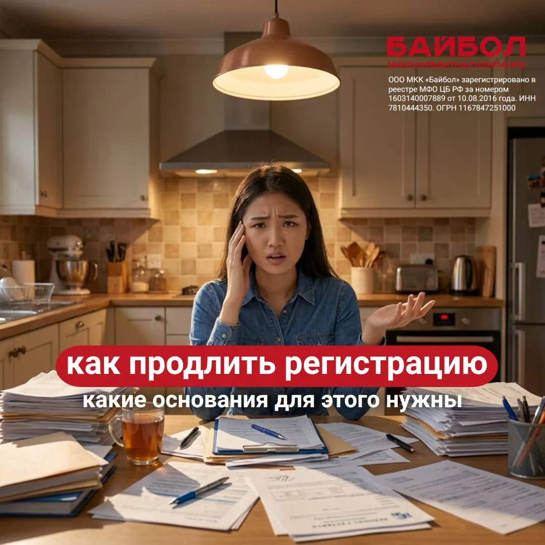 📌 Что такое регистрация и зачем её продлевать

Регистрация — это главный документ, подтверждающий в