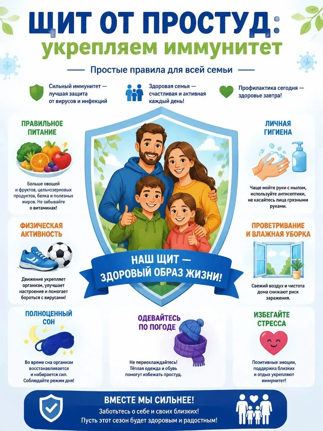 Щит от простуд: укрепляем иммунитет!