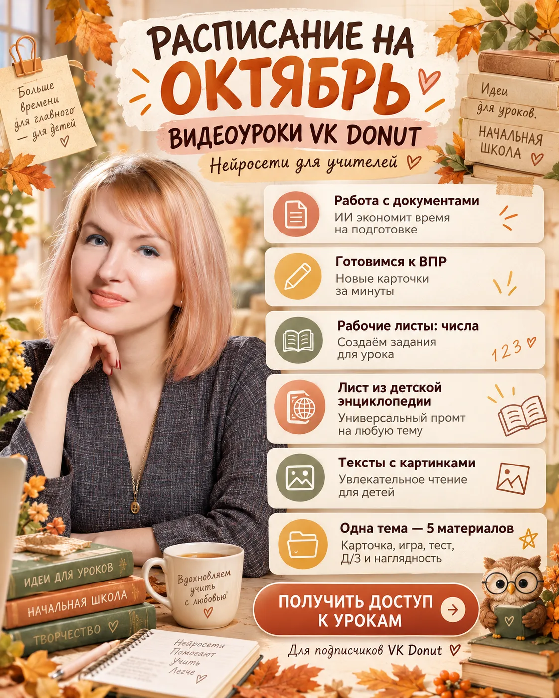 🍂 Что будет в октябре в закрытом канале с видеоуроками?