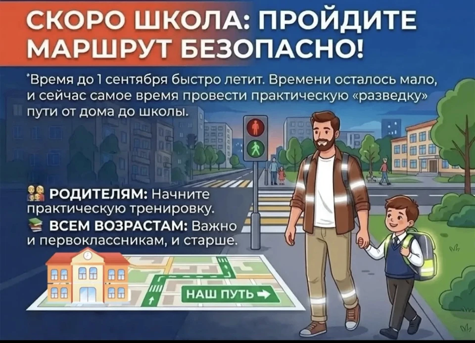 🚦 Внимание, родители! 🚦Госавтоинспекция напоминает: заранее отработайте с ребёнком ма...