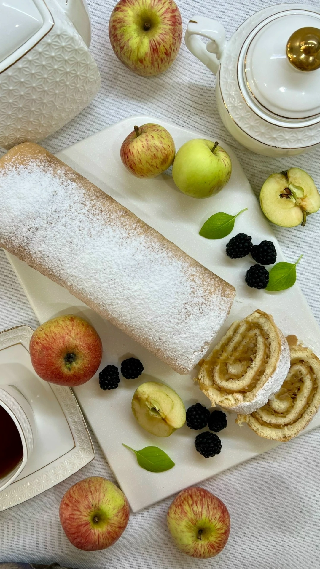 Яблочный рулет 🍏🍎🍏
