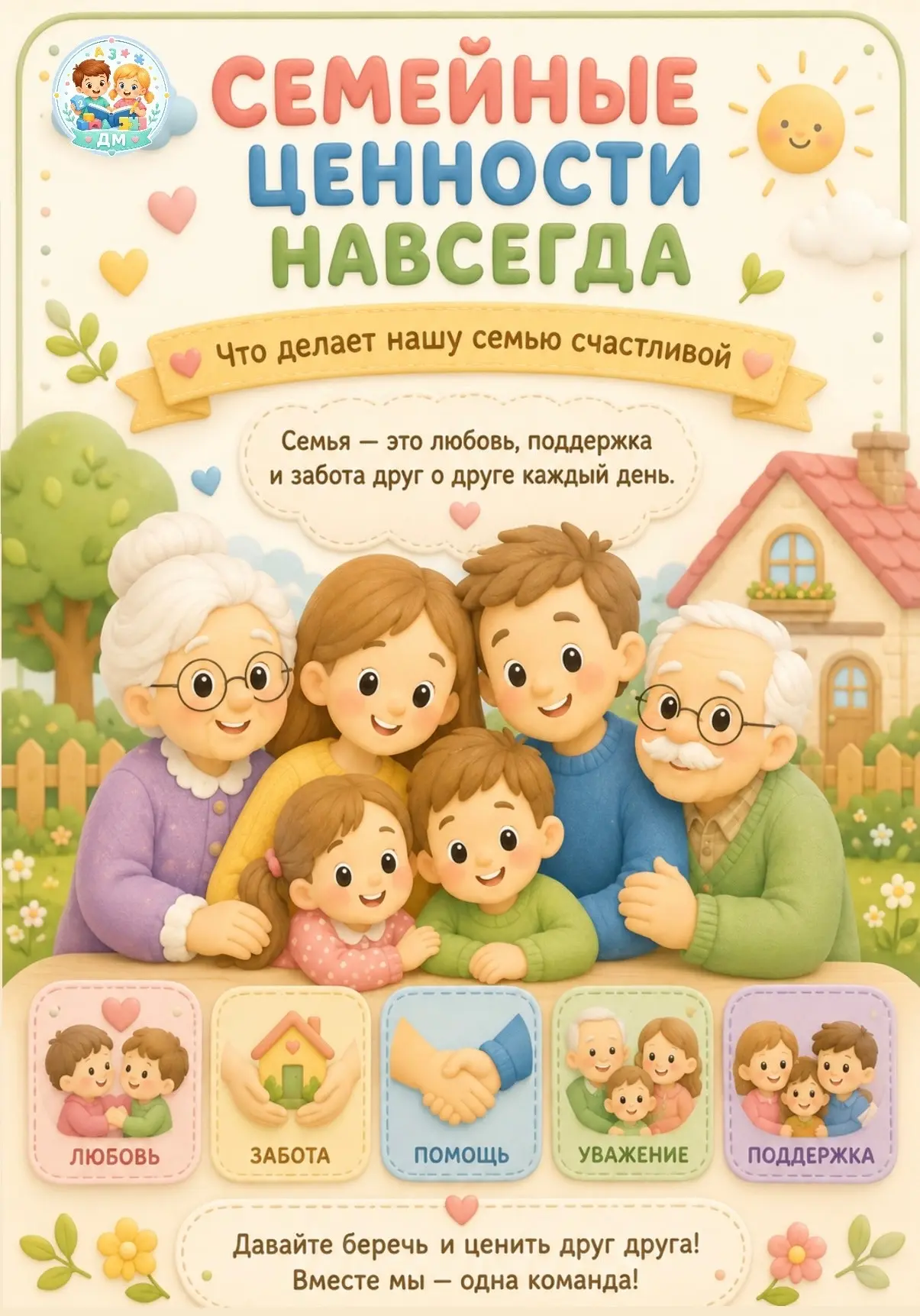 Семья — это первый мир ребёнка, где живут любовь, забота, добрые слова и тёплые традици...