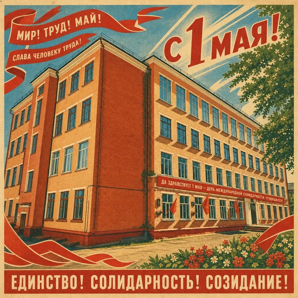 1️⃣ С праздником Первомая! С Днём весны и труда!