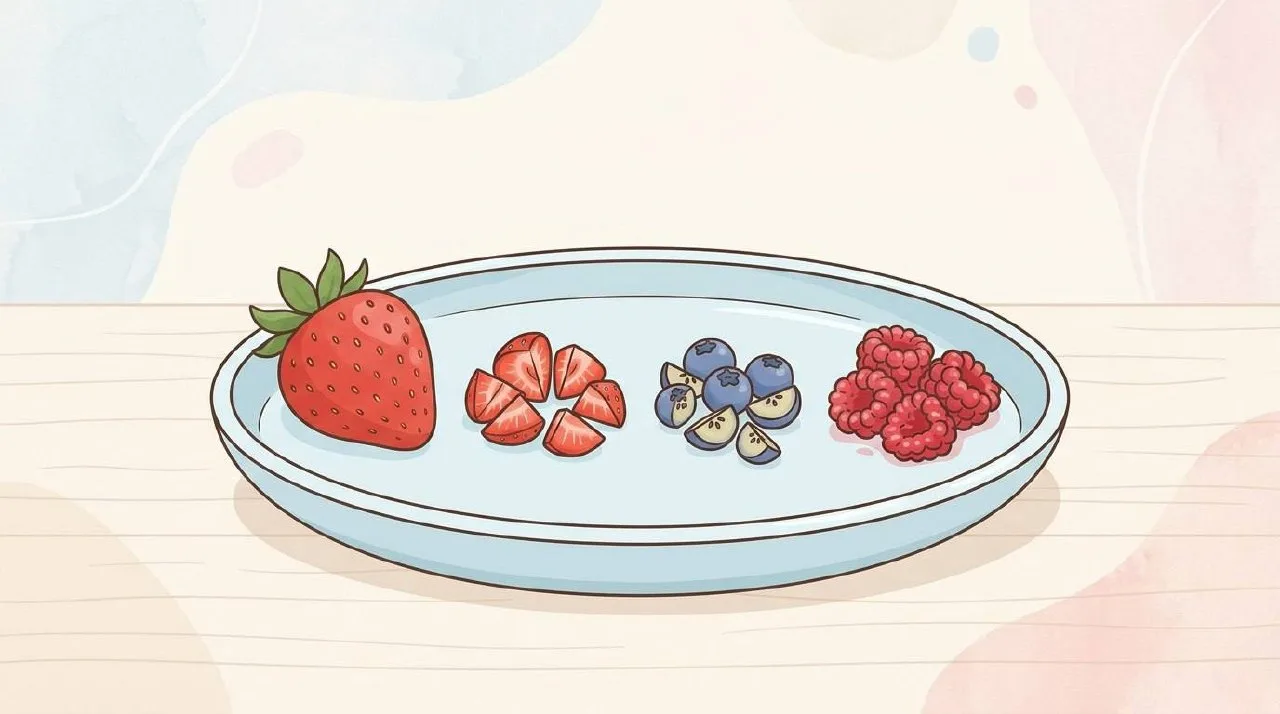 🍓 Безопасная подача ягод и фруктов: правила для малышей