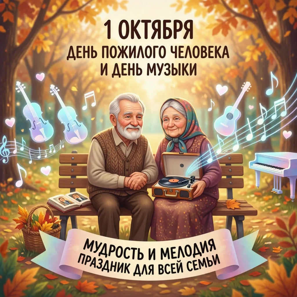 🎶👵 1 октября — День пожилого человека и День музыки! 🎶👴