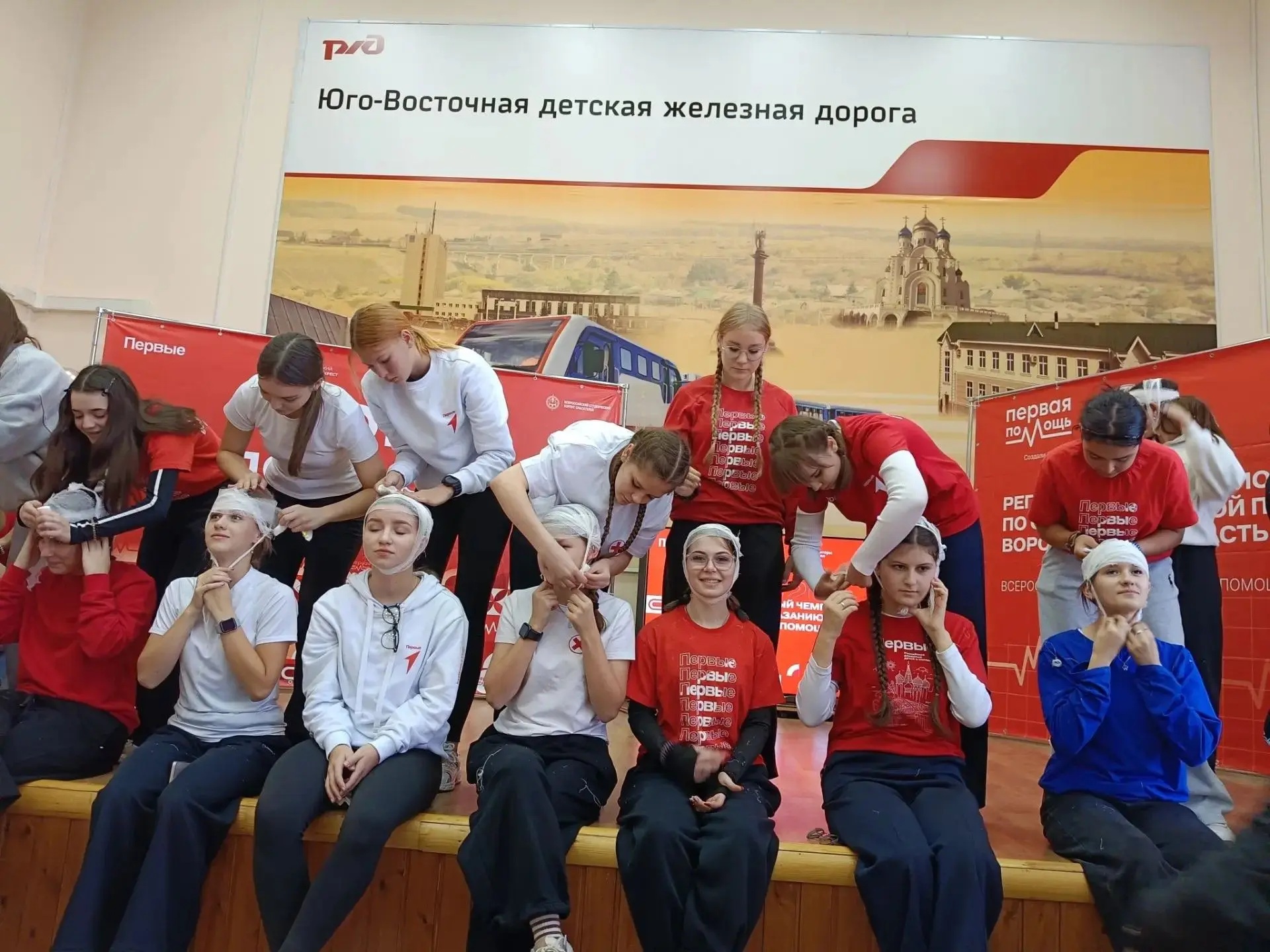Наша команда "Пульс добра" на Чемпионате по первой помощи