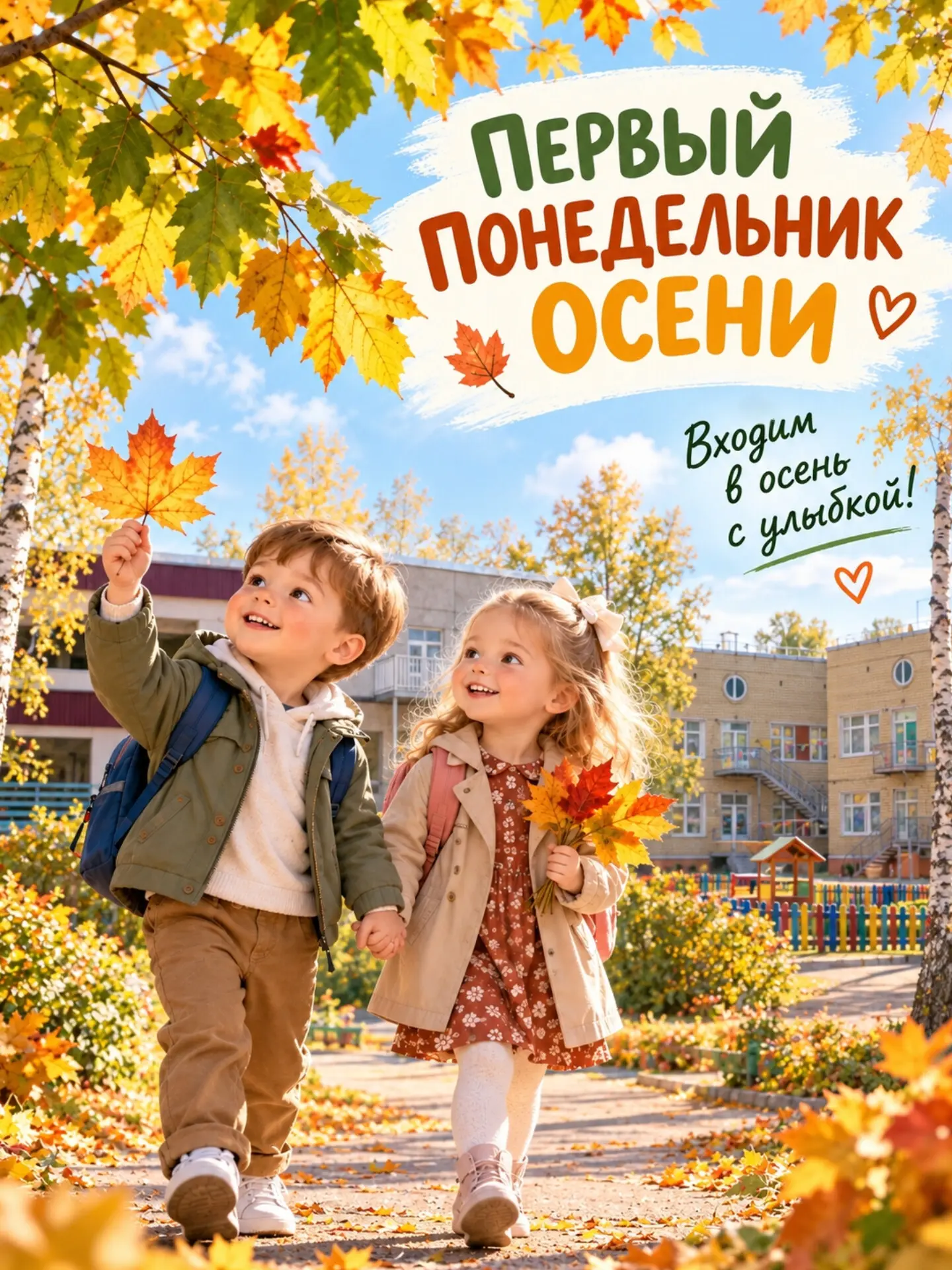 🍂 Первый понедельник осени в детском саду! 🍁