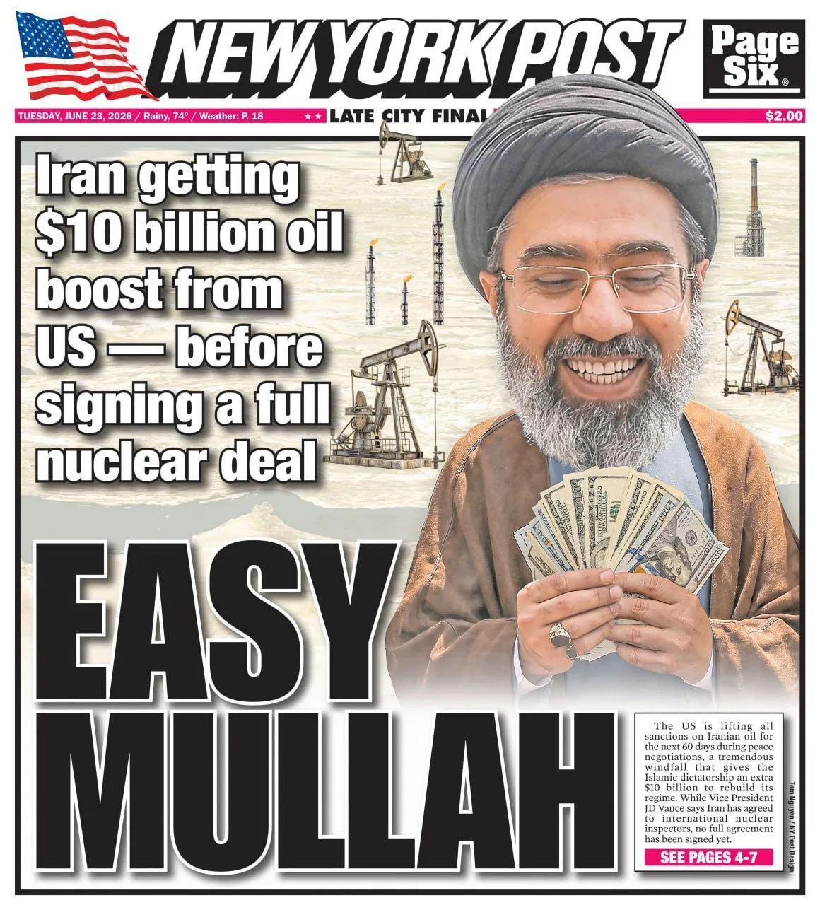 "Easy Mullah" — аллюзия на "Easy Money" ("Легкие деньги").