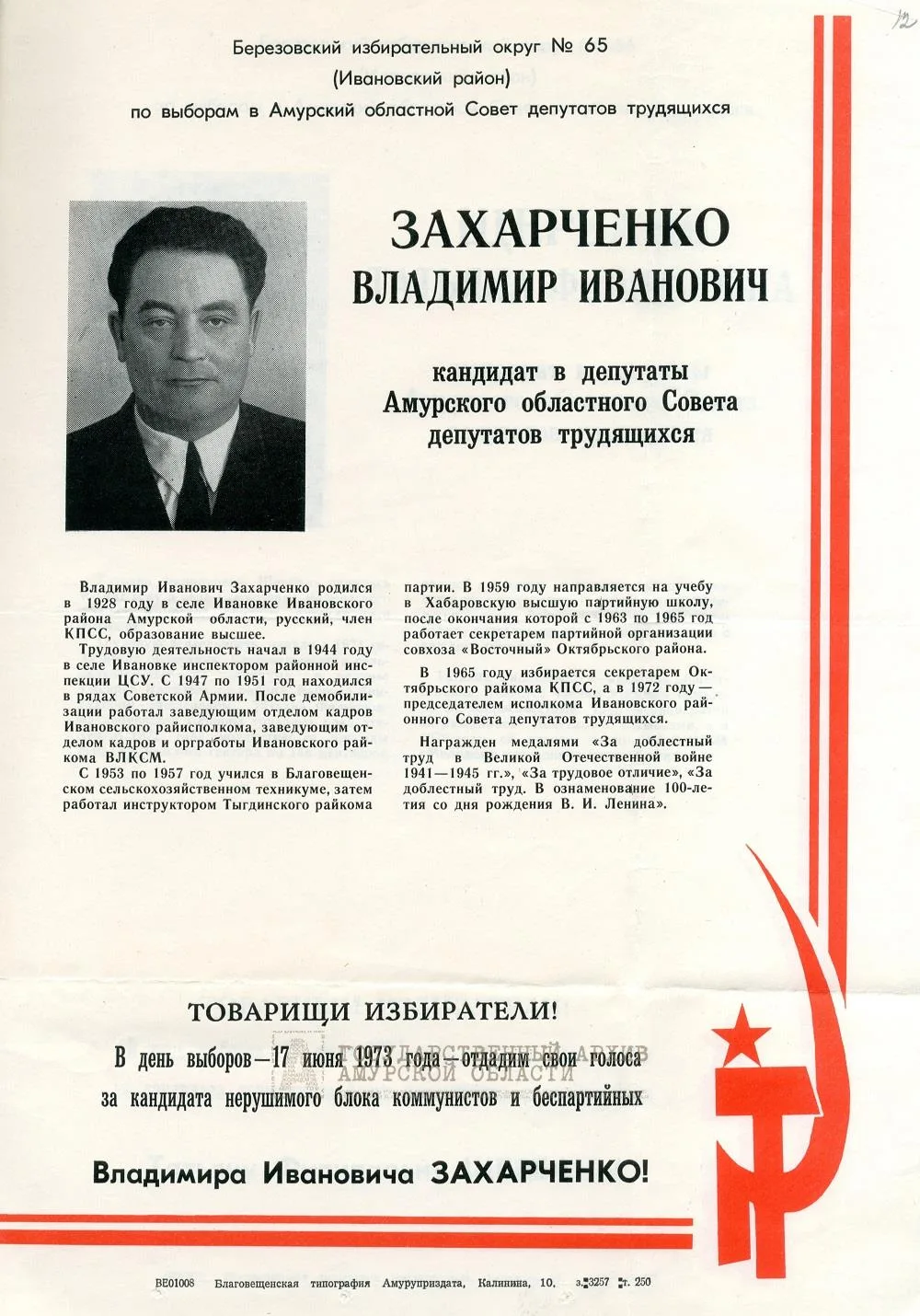 Три плаката – три судьбы: кого выбирала Амурская область?