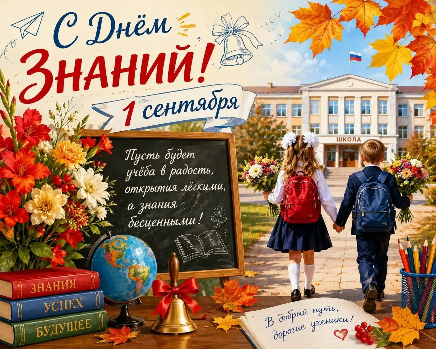 💐Дорогие учителя, обучающиеся и родители! Поздравляем Вас с 1 сентября — Днём знаний и...