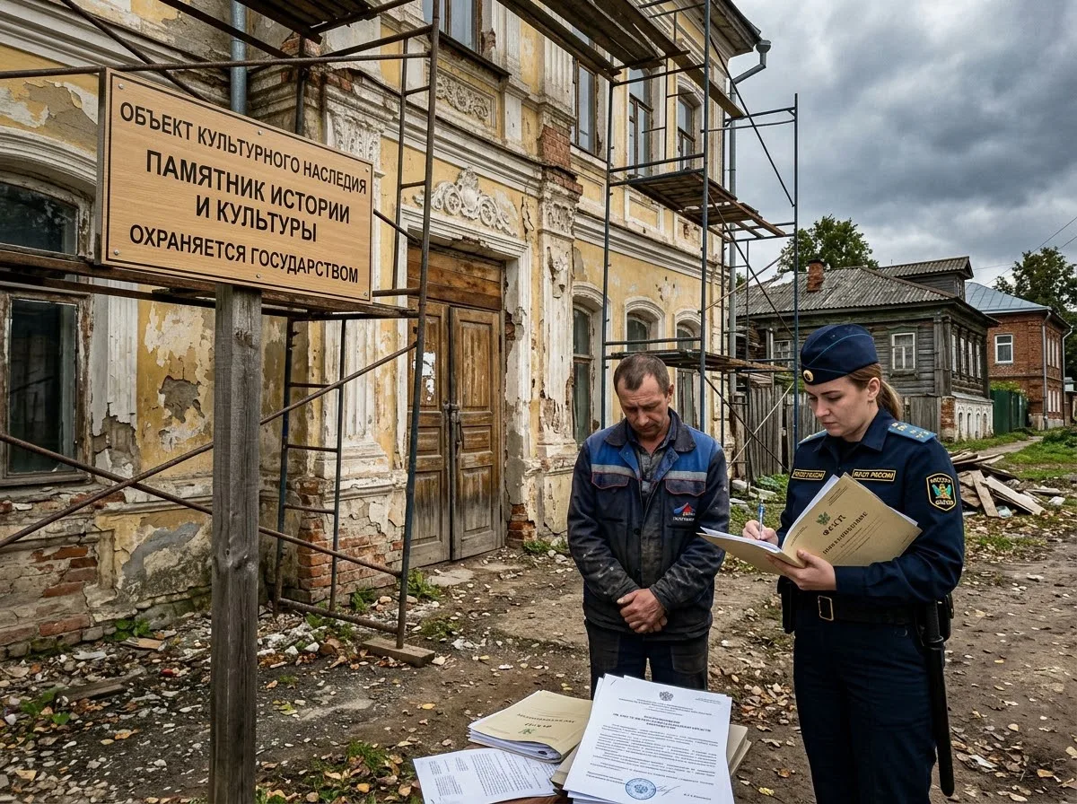 ❗️Подрядчик выплатил свыше 1,3 миллиона рублей за затягивание ремонта исторического здания