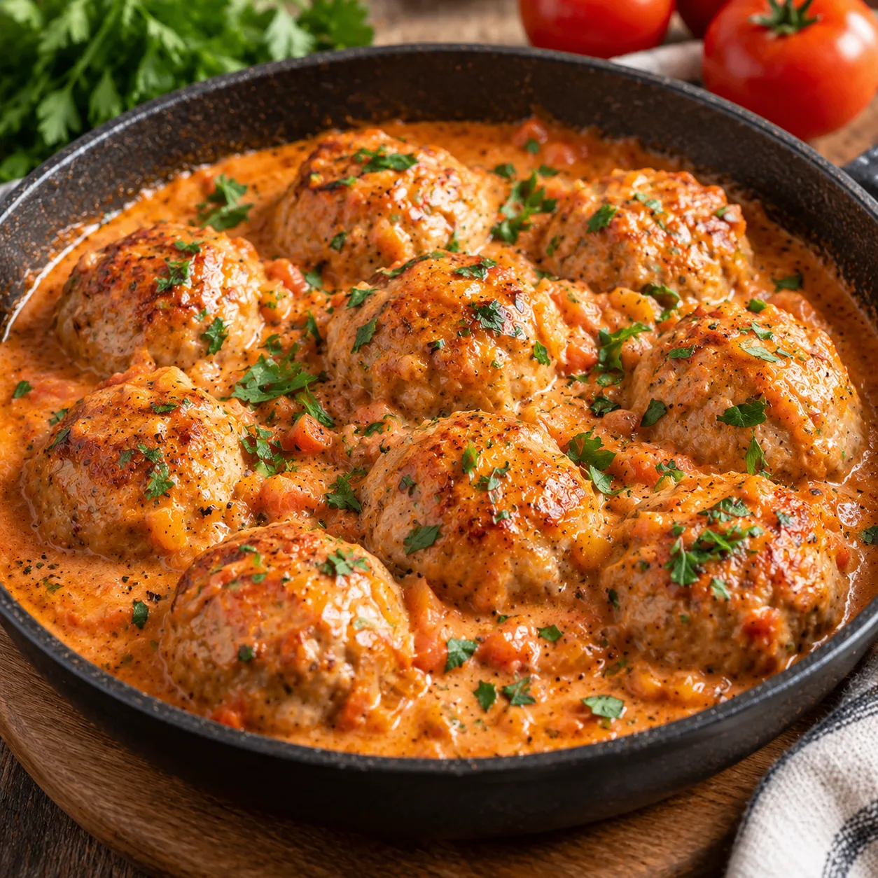 🍲 Тефтели в сливочно-томатном соусе 🔥