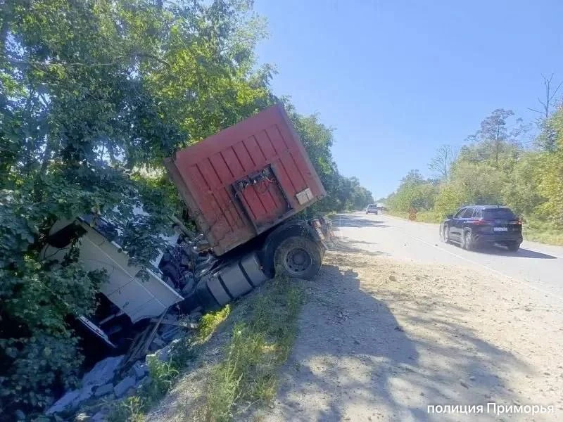 🚛 Фура протаранила «Мицубиси Паджеро» и отправила его под встречный «Джили» в Приморье
