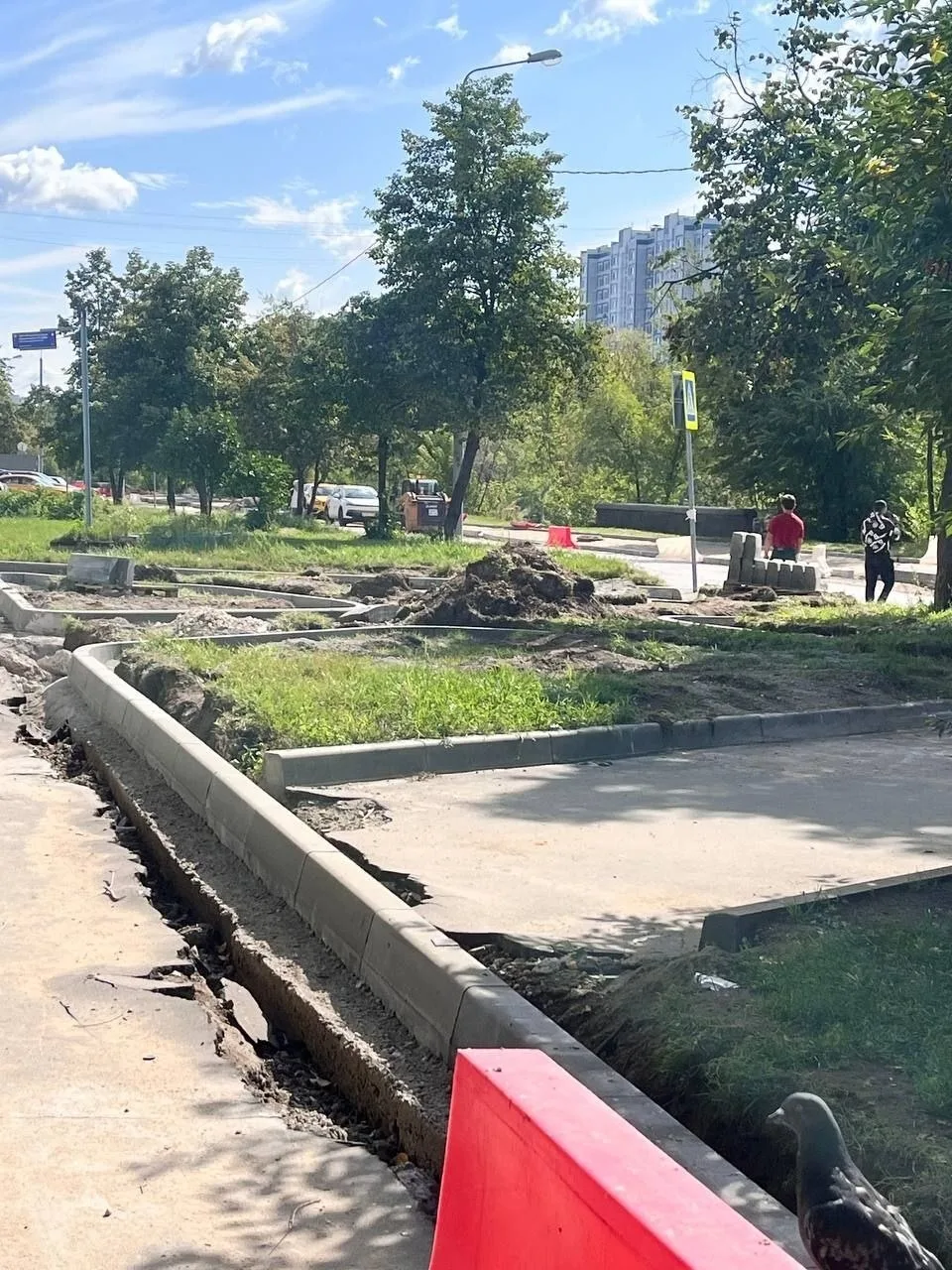 На Новочеркасском бульваре, 5, если верить жителям, в природоохранной зоне убирают мног...