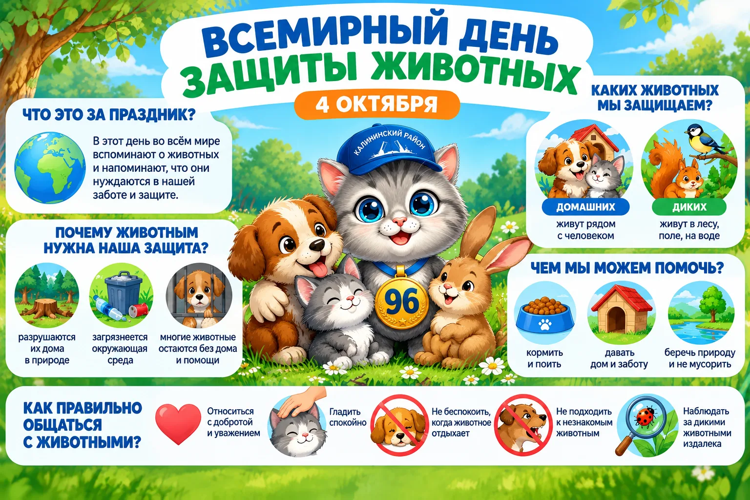 🐾 4 октября — Всемирный день защиты животных!