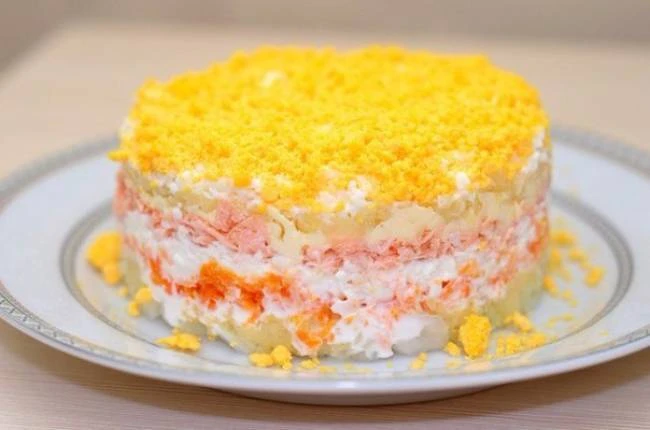 🍛 Салат «мимоза» с тунцом